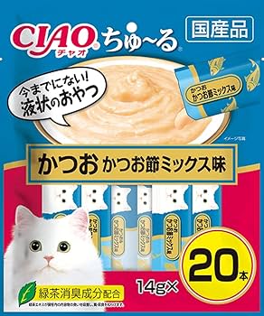 Amazon | チャオ (CIAO) 猫用おやつ ちゅ~る かつお かつお節